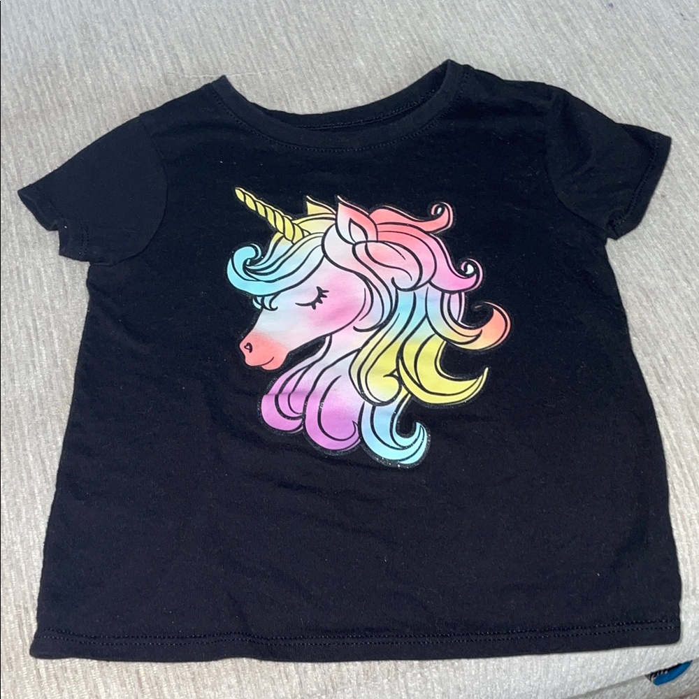 Black Unicorn Kids T-Shirt
